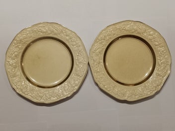 Listing 6 of 19 for Crown Ducal Florentine "Golden Glamour" 37-Piece Antique Dinner Service