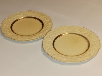 Listing 7 of 19 for Crown Ducal Florentine "Golden Glamour" 37-Piece Antique Dinner Service