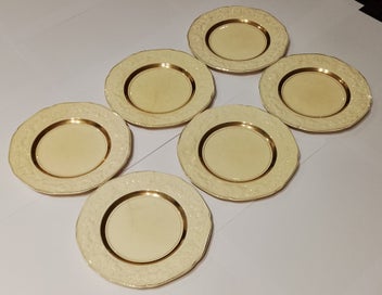 Listing 8 of 19 for Crown Ducal Florentine "Golden Glamour" 37-Piece Antique Dinner Service