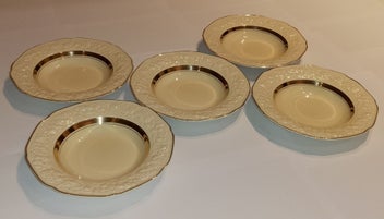 Listing 10 of 19 for Crown Ducal Florentine "Golden Glamour" 37-Piece Antique Dinner Service