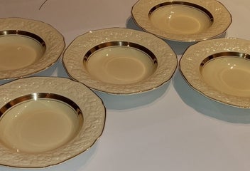 Listing 11 of 19 for Crown Ducal Florentine "Golden Glamour" 37-Piece Antique Dinner Service