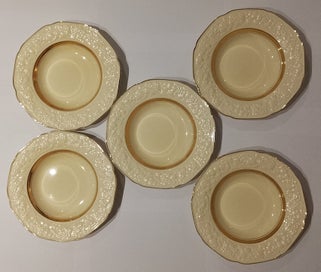 Listing 12 of 19 for Crown Ducal Florentine "Golden Glamour" 37-Piece Antique Dinner Service