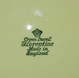 Listing 19 of 19 for Crown Ducal Florentine "Golden Glamour" 37-Piece Antique Dinner Service