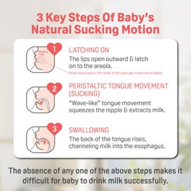 Listing 8 of 10 for 2PK Pigeon Softouch BPP Baby Bottle Teat SS Anti-Colic Peristaltic...