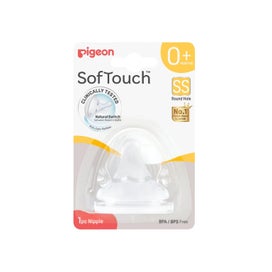 Listing 3 of 10 for 2PK Pigeon Softouch BPP Baby Bottle Teat SS Anti-Colic Peristaltic...