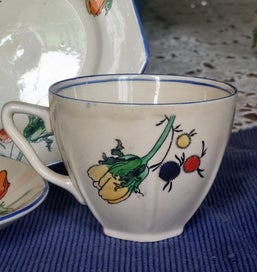 Listing 4 of 7 for STUNNING and Rare 1929-1930 CLARICE CLIFF Design Hand Painted "Japonica" Trio