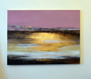 Listing 2 of 15 for ROSE BAY DELIGHT - EXTRA LARGE - GOLD LEAF - NZ ORIGINAL PAINTING