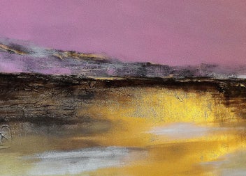 Listing 4 of 15 for ROSE BAY DELIGHT - EXTRA LARGE - GOLD LEAF - NZ ORIGINAL PAINTING