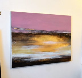 Listing 6 of 15 for ROSE BAY DELIGHT - EXTRA LARGE - GOLD LEAF - NZ ORIGINAL PAINTING