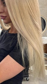Listing 2 of 4 for 24” Premium Blonde Human Hair Tape Extensions – 101g | Excellent Condition