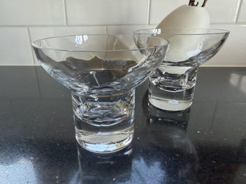 Listing 1 of 9 for Polish crystal votive/candle coupes -pair