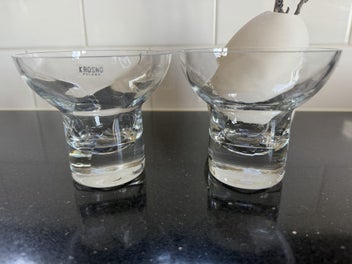 Listing 5 of 9 for Polish crystal votive/candle coupes -pair