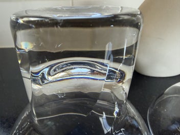 Listing 9 of 9 for Polish crystal votive/candle coupes -pair