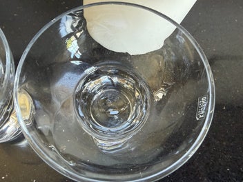 Listing 7 of 9 for Polish crystal votive/candle coupes -pair