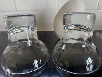 Listing 8 of 9 for Polish crystal votive/candle coupes -pair