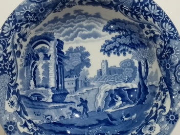 Listing 5 of 10 for 1953 Vintage Copeland Spode "Blue Italian" England (D53) Set of 4 Pieces