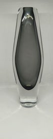 Listing 1 of 9 for Mid Century Smoked Glass Vase 22.5cm - Josef Schott Style