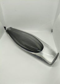 Listing 7 of 9 for Mid Century Smoked Glass Vase 22.5cm - Josef Schott Style