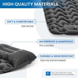 Listing 5 of 8 for KingCamp Deluxe 10 Inflatable Sleep Mat - Four Colours
