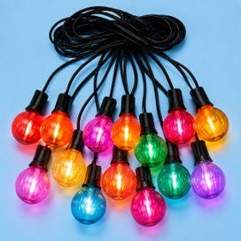 Listing 3 of 5 for 15m Multi Colour Festoon Lights – 25 LED Bulbs – Outdoor String Lights