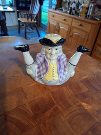 Listing 1 of 6 for VINTAGE TONY WOOD STAFFORDSHIRE "WILLIAM" NOVELTY TEAPOT WITH LID