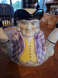 Listing 6 of 6 for VINTAGE TONY WOOD STAFFORDSHIRE "WILLIAM" NOVELTY TEAPOT WITH LID