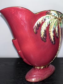 Listing 4 of 6 for Beautiful Hollywood style palm tree vase