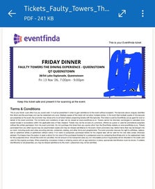 Listing 1 of 1 for Tickets