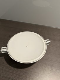 Listing 2 of 3 for Noritake -nitro line -sugar bowl with lid with grey edge pattern