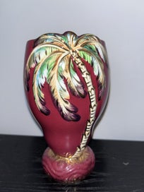 Listing 4 of 6 for Beautiful Hollywood style palm tree vase