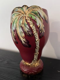 Listing 2 of 6 for Beautiful Hollywood style palm tree vase