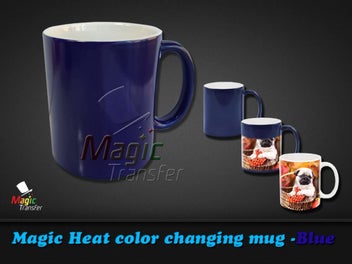 Listing 3 of 3 for Plain Magic Mug / Heat Color Changing Mug-add hot water to reveal image