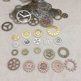 Listing 2 of 2 for 4Pack Altered Art Crafts Steampunk Jewellery Watch Parts Cogs (50g/Pack)