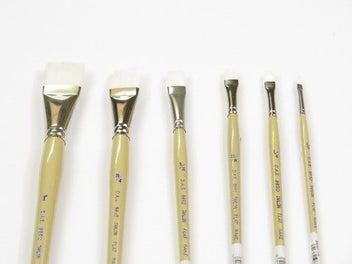 Listing 1 of 1 for Artist Brush - S9850 White Taklon Rake 3/8"