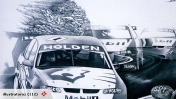 Listing 3 of 4 for HOLDEN - Hand Drawn Supercars