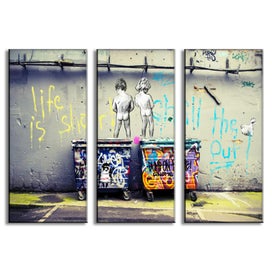 Listing 2 of 9 for ON SALE FREE SHIPPING - Banksy Print: Life Is Short, Chill The Duck Out