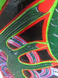 Listing 4 of 7 for Painted Maori CARVING of Manaia Spiritual Bird
