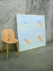 Listing 4 of 10 for !! XL RIDUAN TOMKINS, Oil Painting 1990 Colourfield Painting !!