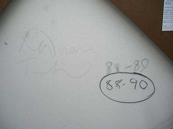 Listing 9 of 10 for !! XL RIDUAN TOMKINS, Oil Painting 1990 Colourfield Painting !!