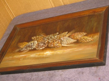 Listing 14 of 17 for Pansy MacKay - PINECONES - original oil painting HUGE PRICE REDUCTION