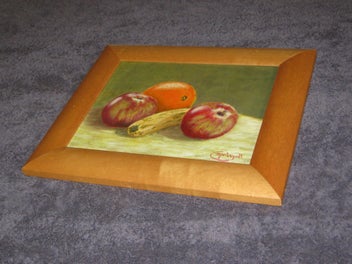 Listing 9 of 15 for Carole Springall - Banana Apples & Orange Still Life original Painting acrylic