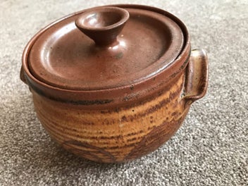 Listing 5 of 5 for Pottery Bowl with Lid