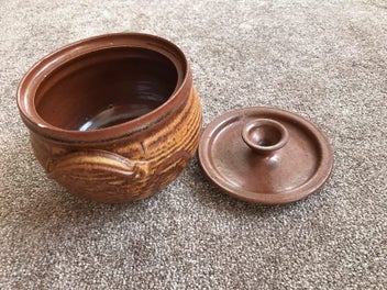 Listing 2 of 5 for Pottery Bowl with Lid