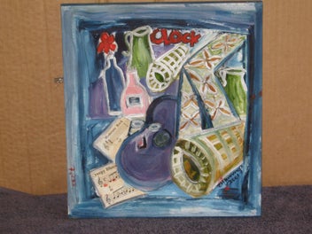 Listing 3 of 9 for Creepy Blues Helen Jennings Original Painting PRICE REDUCED HEAPS SALE
