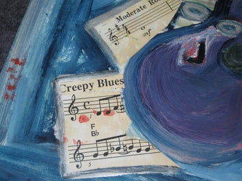 Listing 5 of 9 for Creepy Blues Helen Jennings Original Painting PRICE REDUCED HEAPS SALE