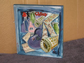 Listing 7 of 9 for Creepy Blues Helen Jennings Original Painting PRICE REDUCED HEAPS SALE