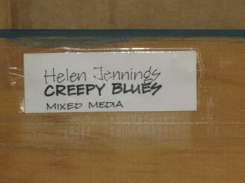 Listing 8 of 9 for Creepy Blues Helen Jennings Original Painting PRICE REDUCED HEAPS SALE
