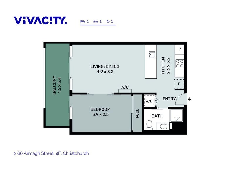 Property Valuation for 4F/66 Armagh Street, Christchurch Central