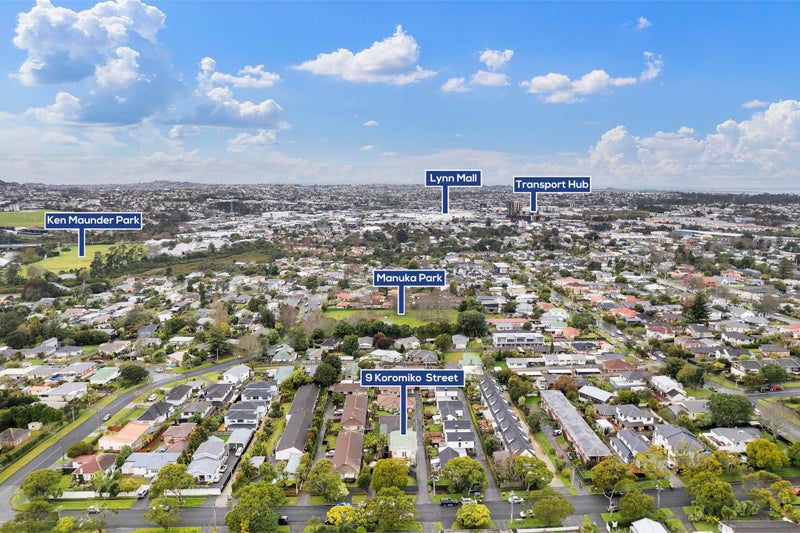 Property Valuation for 9 Koromiko Street, New Lynn, Waitakere City