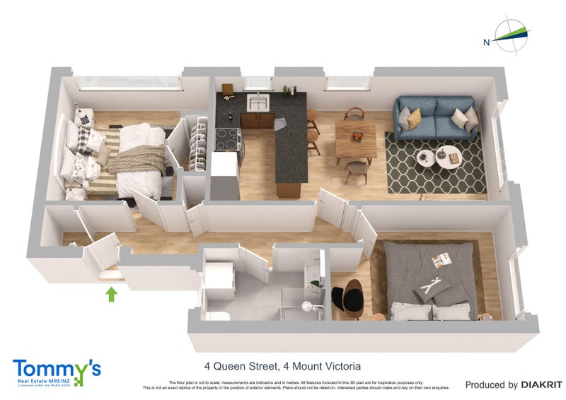 4/4 Queen Street, Mount Victoria, Wellington - Carousel 13
